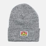 Cuffed Knit Beanie - Marled Black